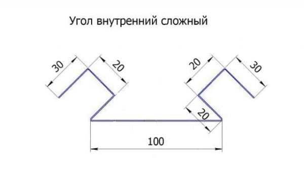 Угол внутренний сложный 135 градусов