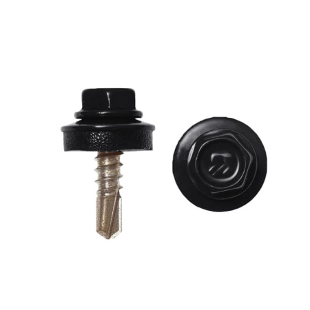 Саморезы с буром 4,8х19 мм RAL 9005