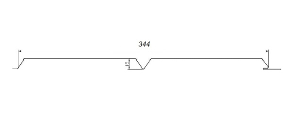 Металлический сайдинг ЭкоБрус 0,45 PE RAL 7004
