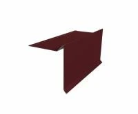 Торцевая планка с капельником для гибкой черепицы RAL 3005